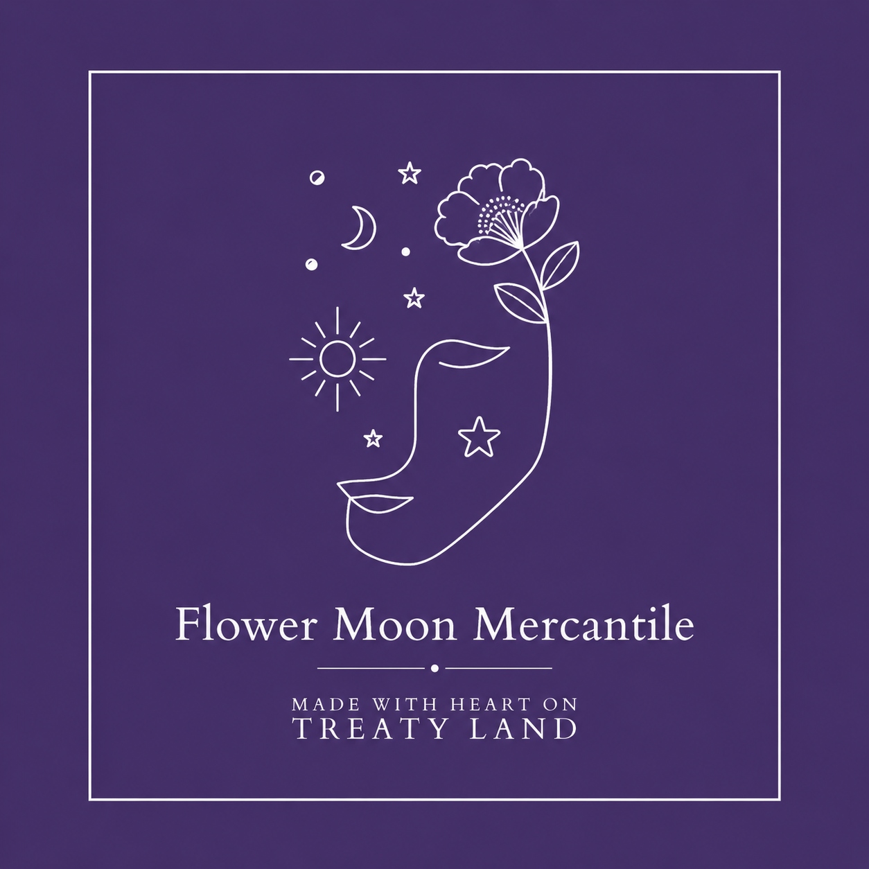 Flower Moon Mercantile square logo